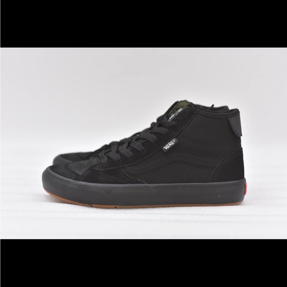 Women’s Vans The Lizzie Suede High Top Skate Shoes in Fatigue Black - Picture 2 of 10